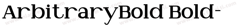 ArbitraryBold Bold字体转换